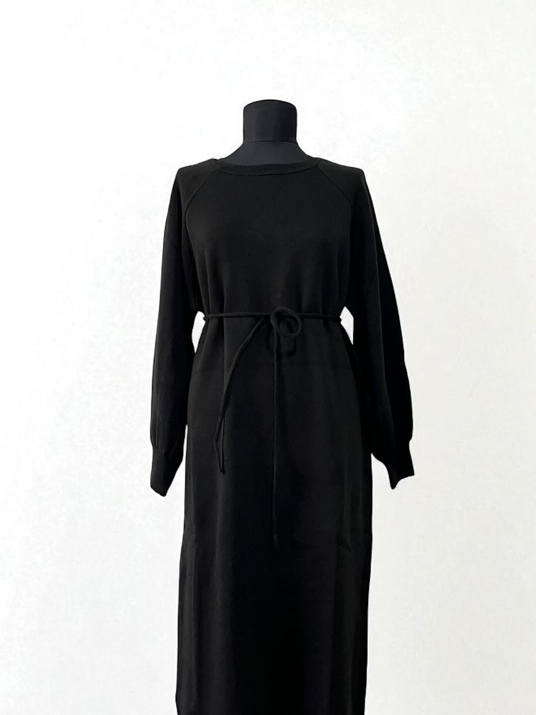 Siyah Triko Balon Kol Uzun Elbise ~ Nirva Butik | Image Not Found