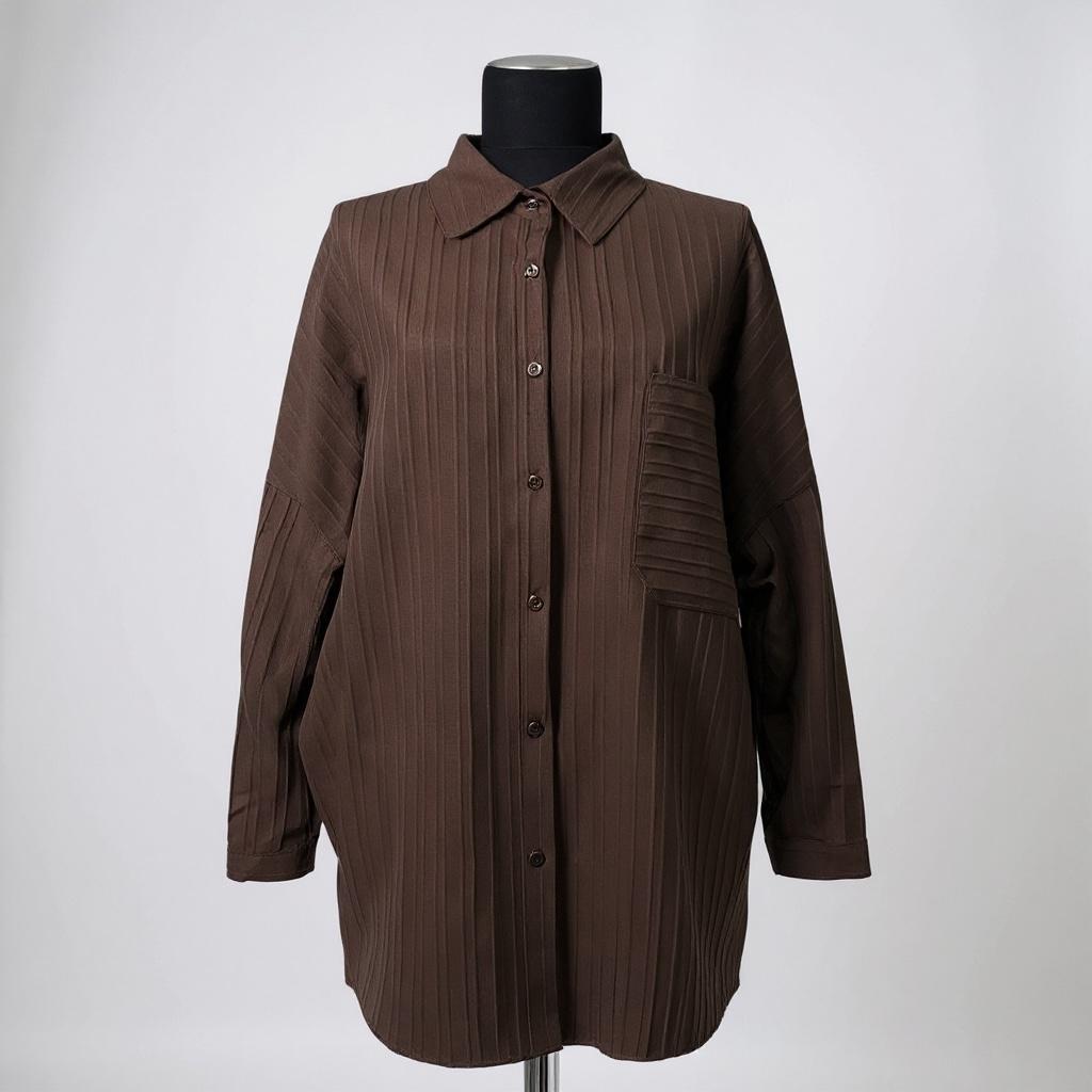 Oversize Kahverengi Gömlek ~ Nirva Butik | Image Not Found