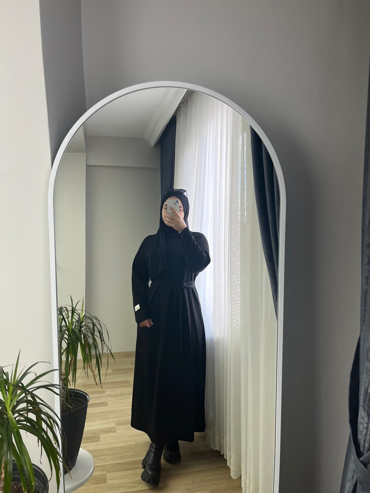 Oysho Kumaş Elbise Siyah ~ Nirva Butik